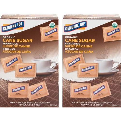 GENUINE JOE Genuine Joe GJO70470CT Turbinado Sugar Packets 200 Ct