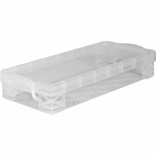 ADVANTUS Advantus Corp. AVT40309 Stackable Clear Plastic Pencil Box