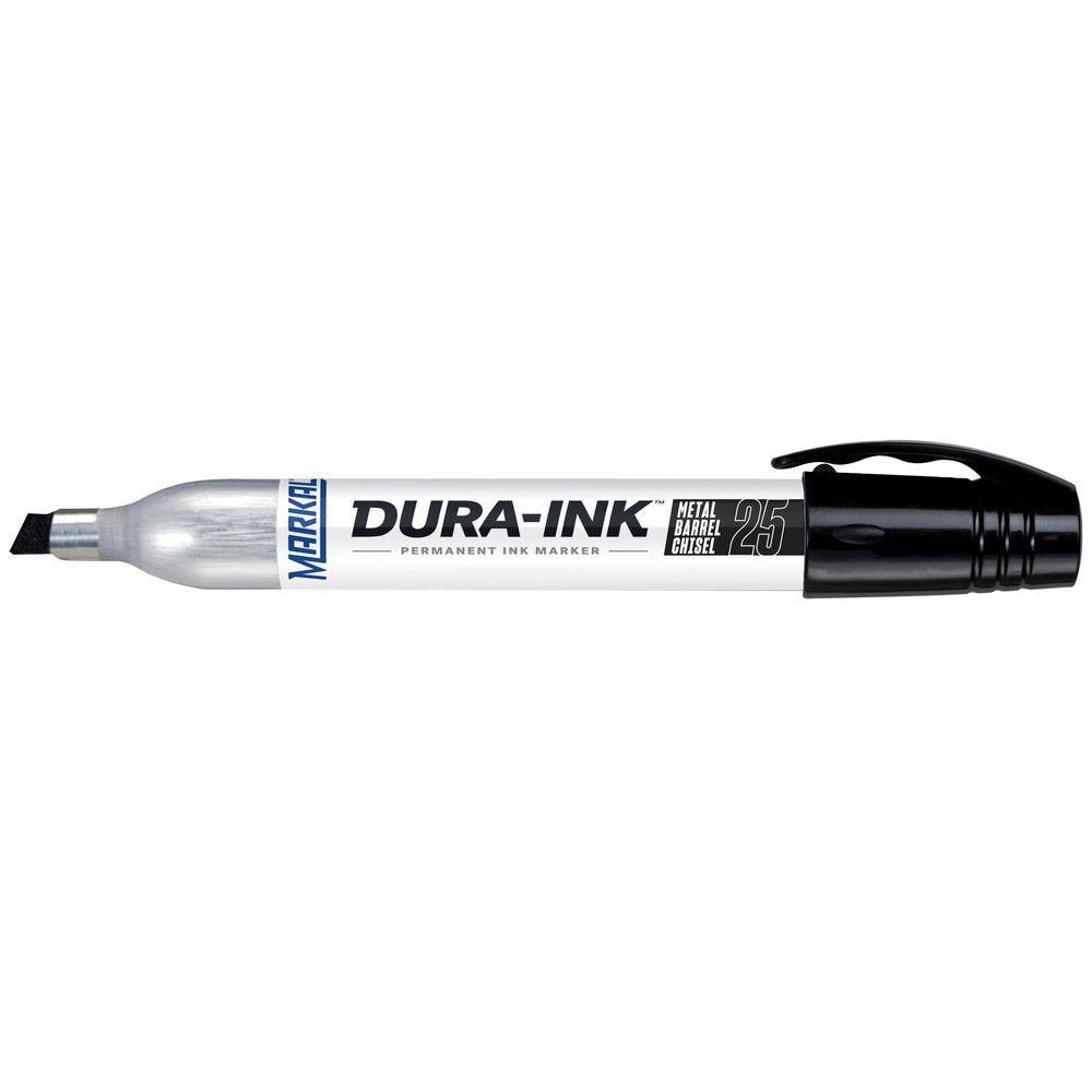 MILWAUKEE Markal 96223 Permanent Ink Marker Chisel Tip Black