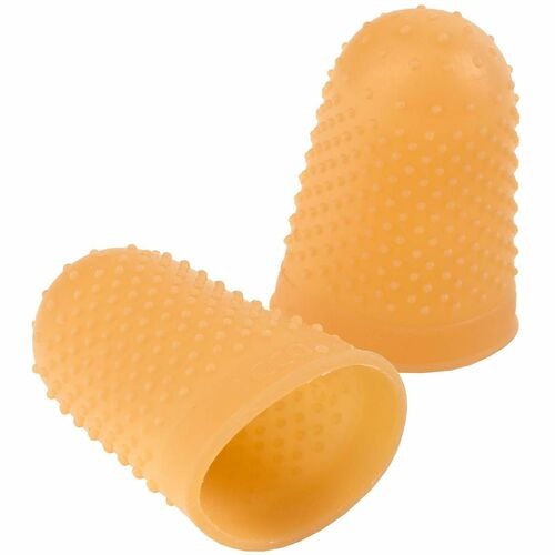 ACCO Acco ACC54014 Rubber Thumb Finger Tips 7/8 in Amber 12-pack