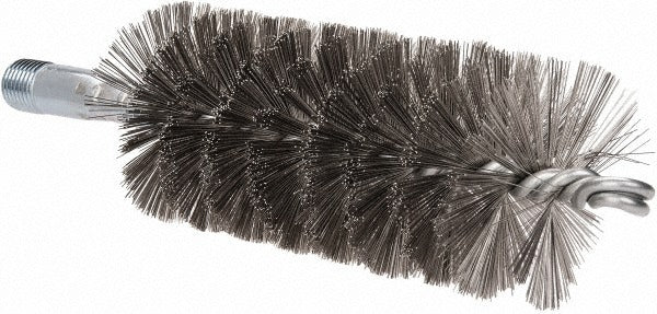 SCHAEFER BRUSH Schaefer Brush 43545 Spiral Tube Brush 2in Stainless Steel