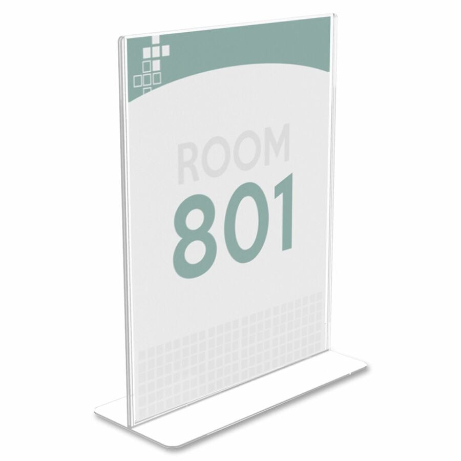 DEFLECTO Deflecto DEF590801 Superior Image Double-Sided Sign Holder 8.5 x 11 (1 Each)