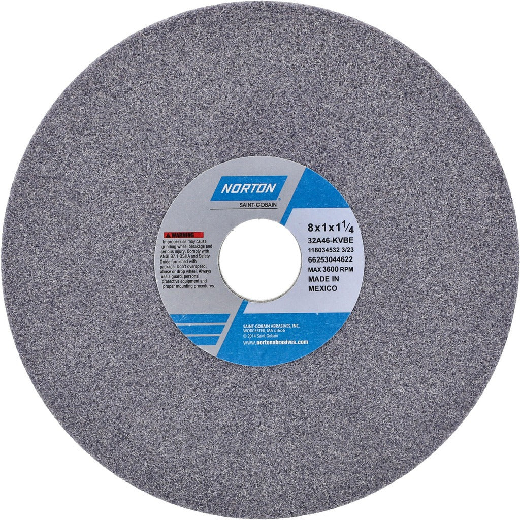 NORTON Norton 66253044622 Surface Grinding Wheel 8in 46 Grit