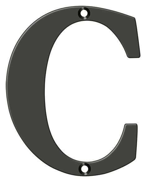 DELTANA Deltana RL4C-10B Residential Letter C Oil Rubbed Bronze