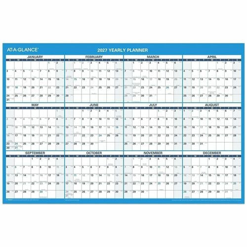 AT-A-GLANCE At-a-glance AAGPM20028 Erasable Wall Calendar 36x24