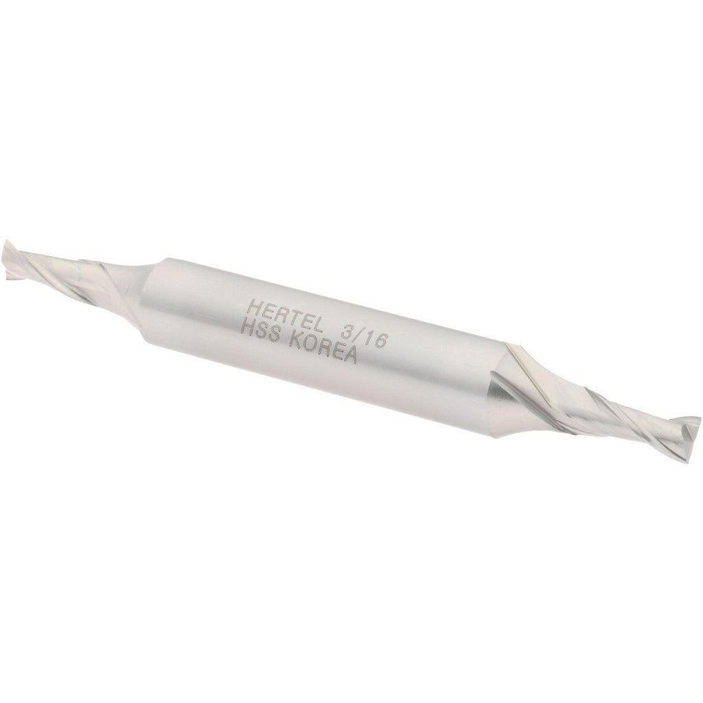 HERTEL Hertel E1050012 Square End Mill 3/16 in 2 Flute Hss
