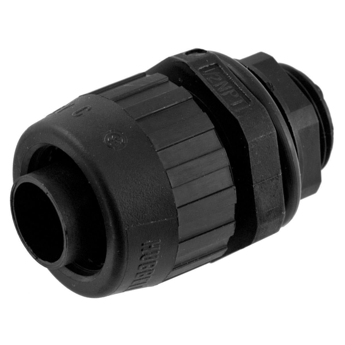 HUBBELL Hubbell F2025 Str Snap-In Fitting Flex Tubing (1/4) Straight