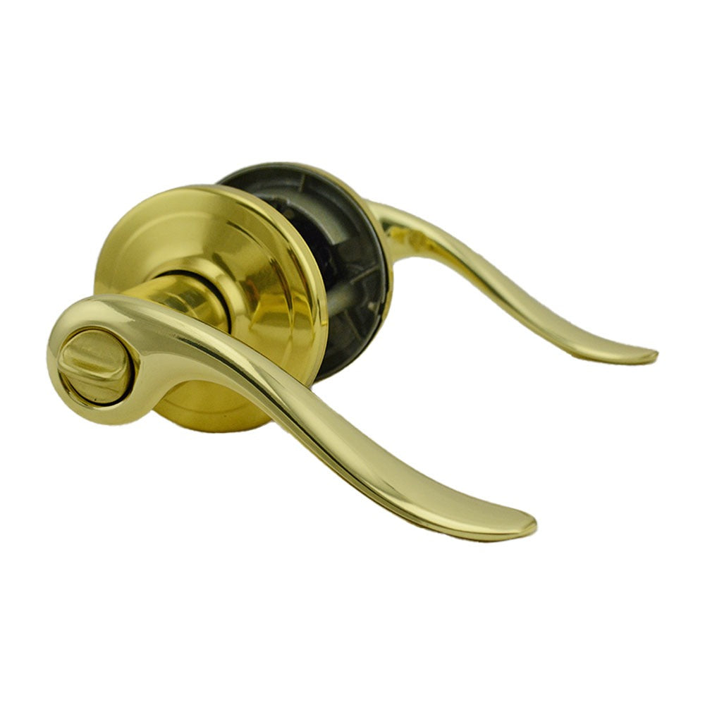 KWIKSET Kwikset 740TNL-3S Tustin Lever Entry Lock Smartkey Bright Brass