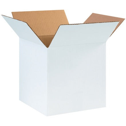 BSC PREFERRED Bsc Preferred 101010W White Corrugated Box 10x10x10 25 Pack