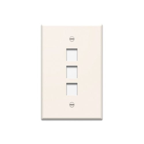 PASS & SEYMOUR Pass & Seymour WP3403-LA Wall Plate 1-Gang 3-Port