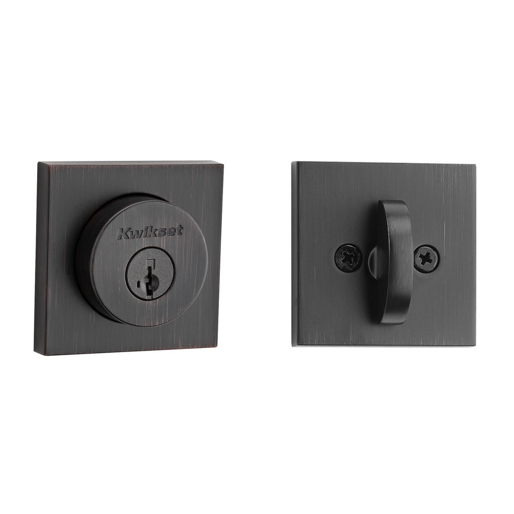 KWIKSET Kwikset 158SQT-11PS.STRKP Deadbolt Smartkey Venetian Bronze
