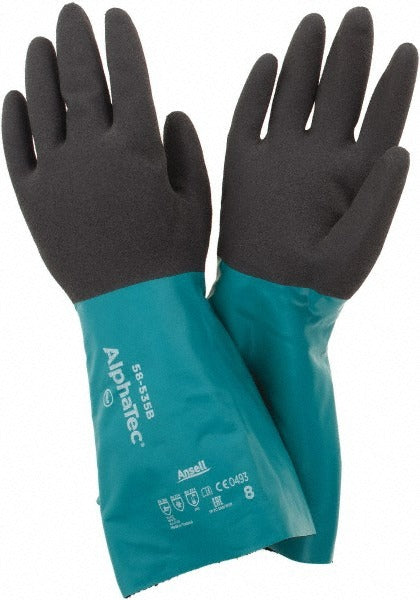 ANSELL Ansell 58535B080 Nitrile Chemical Resistant Gloves Size 8
