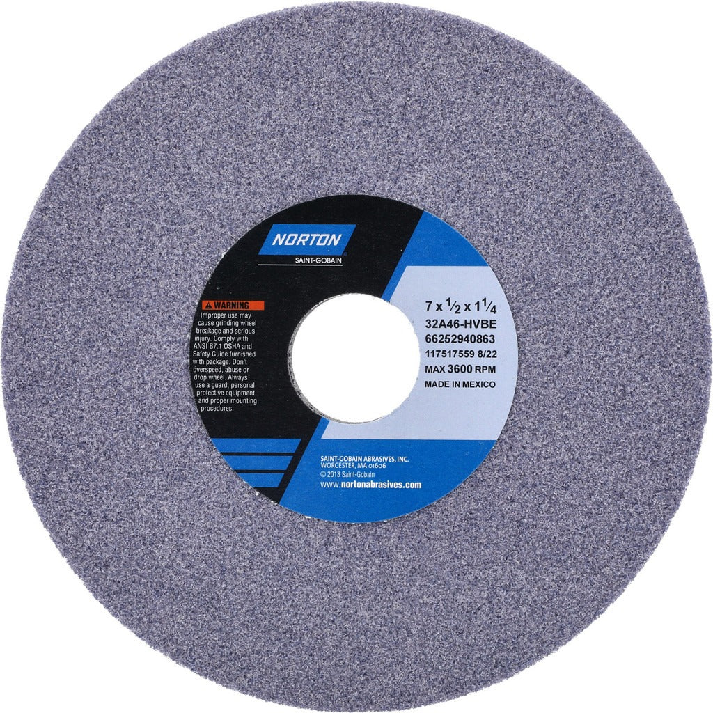 NORTON Norton 66252940863 Surface Grinding Wheel 46 Grit 7in