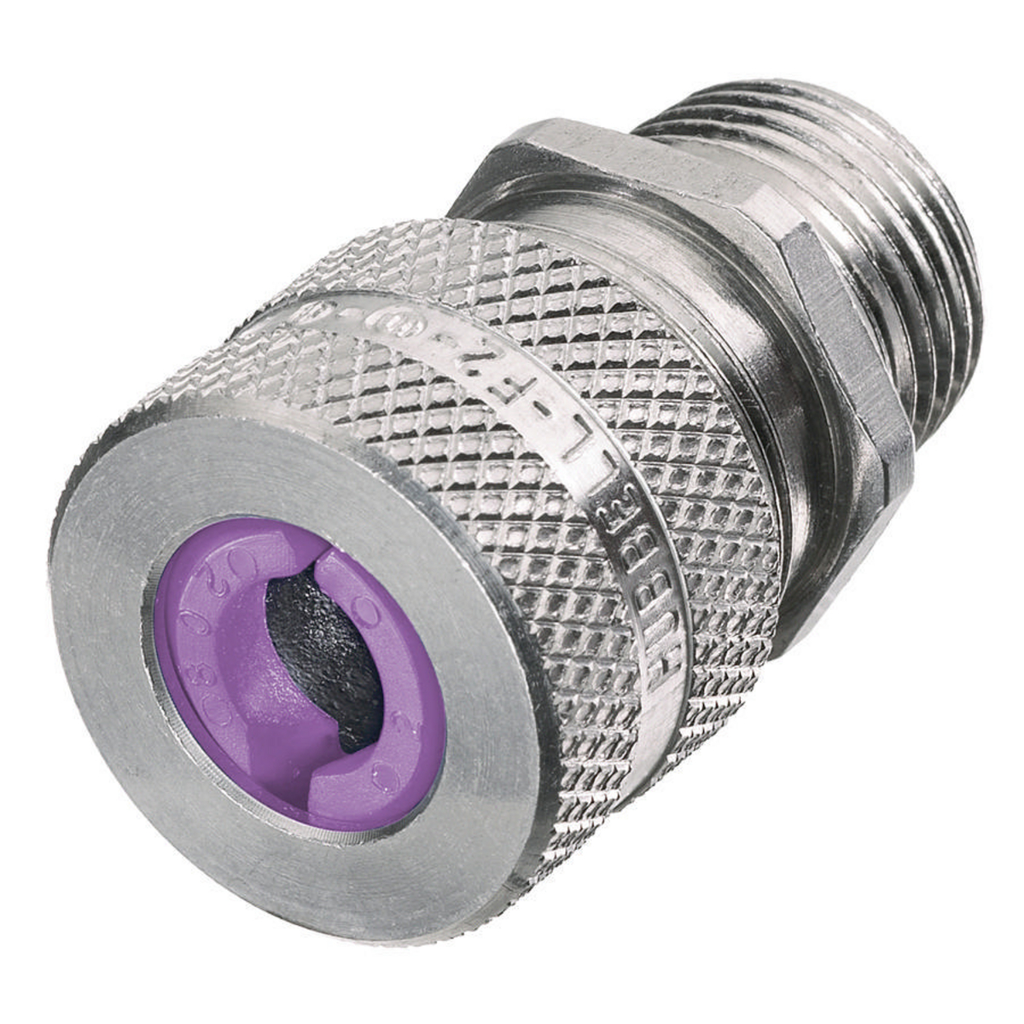 Hubbell Wiring Device-Kellems SHC1042 1 Inch Male Threaded 0.75 to 0.88 Inch Machined Aluminum Straight Cord Connector