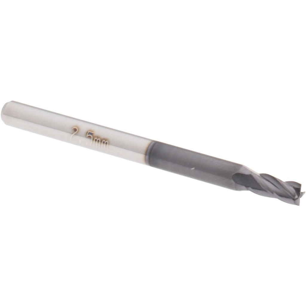 ACCUPRO Accupro 14788507 Square End Mill 2.50mm 4 Flute Carbide