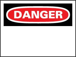 ACCUFORMNMC Accuformnmc D1R Danger Safety Sign Rectangle Wall Mount