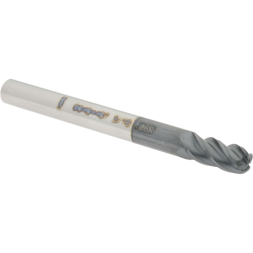 ACCUPRO Accupro 12182774 Corner Radius End Mill 3/16in 4 Flute Altin