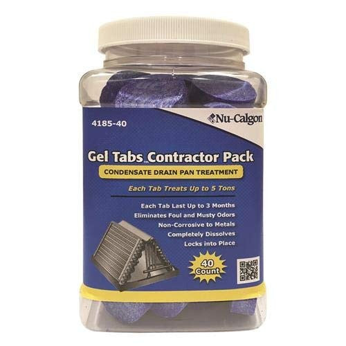 NU-CALGON Nu-Calgon 4185-40 Gel Tabs 5 Ton 40 Tablets Contractor Pack 777901