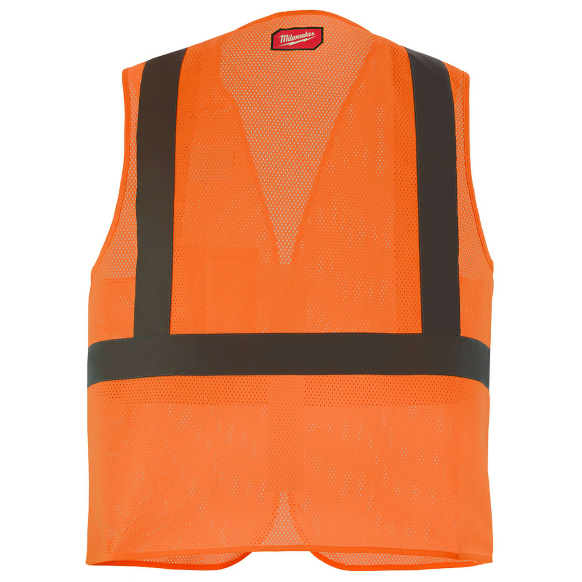 Milwaukee Tool 48-73-2248 Class 2 High Visibility Orange Mesh One Pocket Safety Vest - 4X/5X