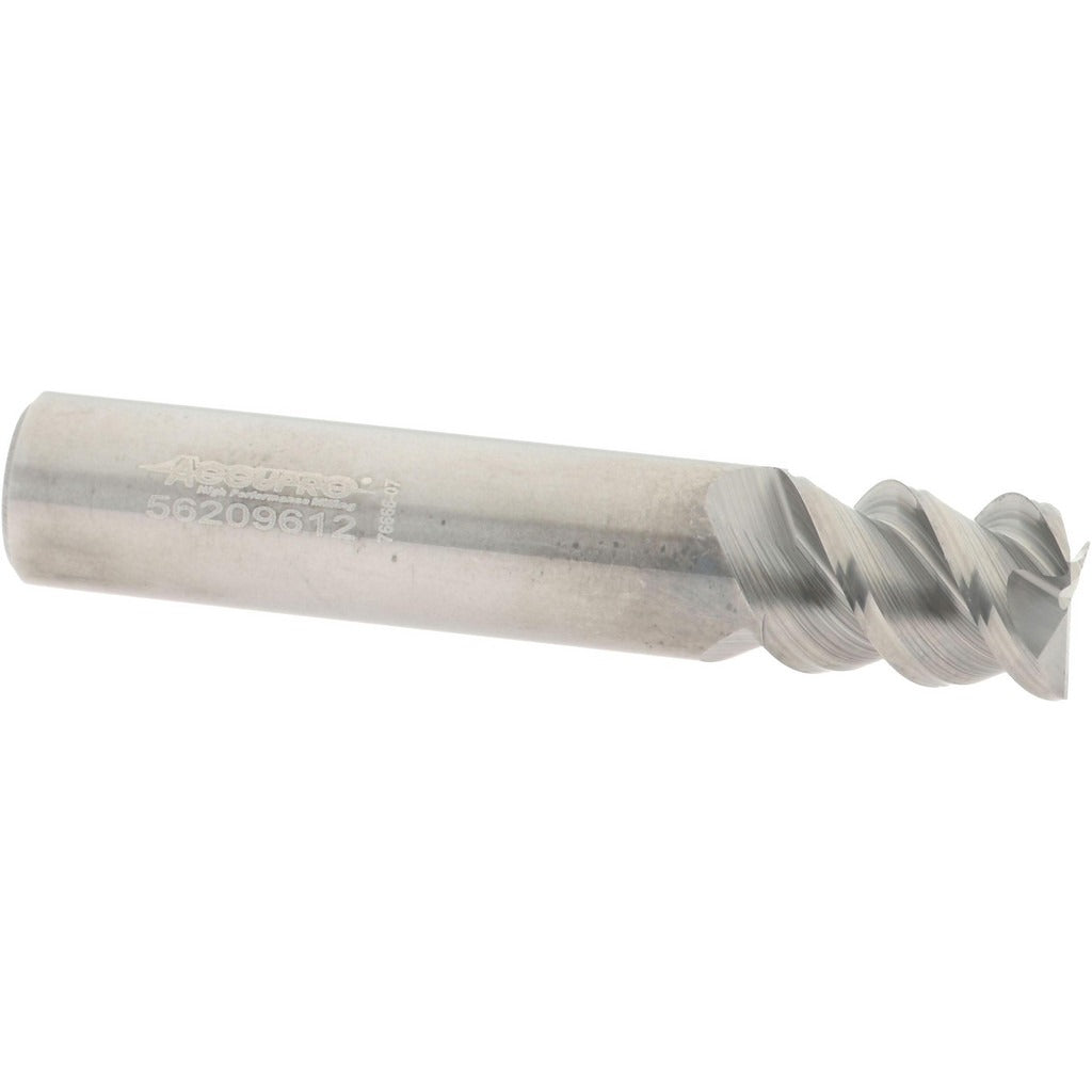 ACCUPRO Accupro 2500247 Square End Mill 3/8 in 3 Flute Solid Carbide