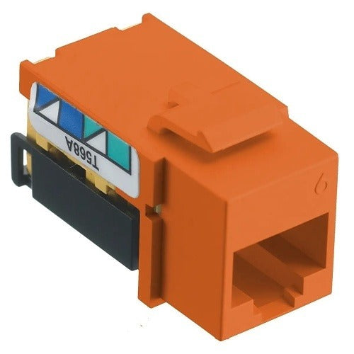 HUBBELL Hubbell Premise Wiring NSJ6OR Cat6 Keystone Jack