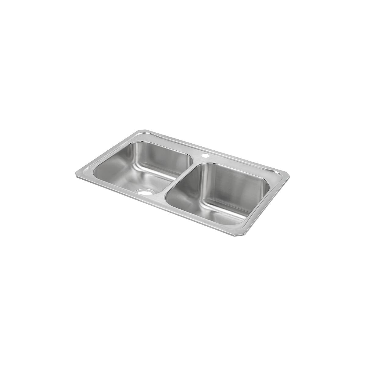 BSC PREFERRED Bsc Preferred STCR3322R1 Drop-in Double Bowl Kitchen Sink