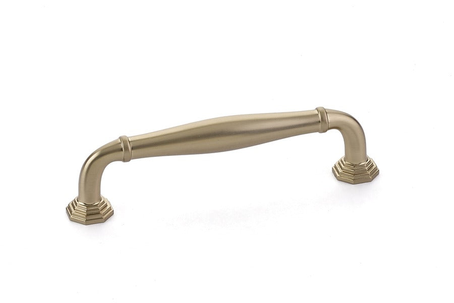 EMTEK Emtek 86472US4 Blythe Cabinet Pull 4in Ctc Satin Brass