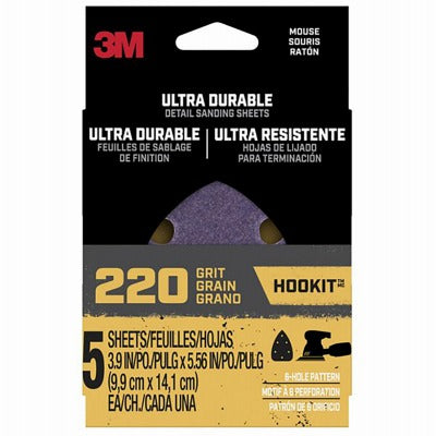 3M 3M MOUSE5PK220 220 Grit Mouse Sanding Sheets 5 Pack