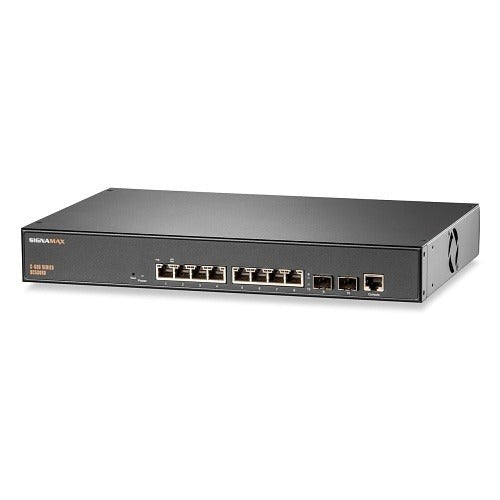SIGNAMAX Signamax Inc. FO-SC53080 8 Port Poe+ Switch 2 Sfp+
