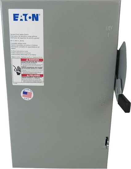 CUTLER & HAMMER Cutler & Hammer DG322UGB Safety Switch 60A 240V 3-Pole