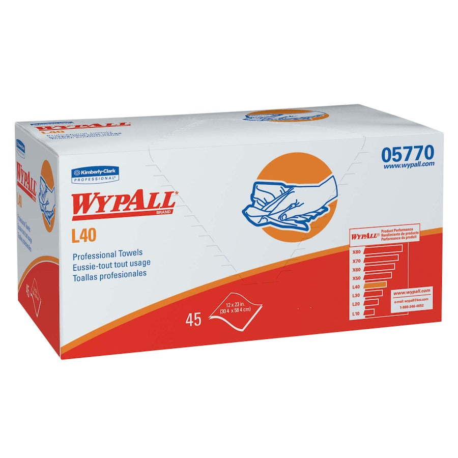 KIMBERLY-CLARK Kimberly-Clark KCC05770 Wypall L40 Professional Towels 12 x 23 45 Count