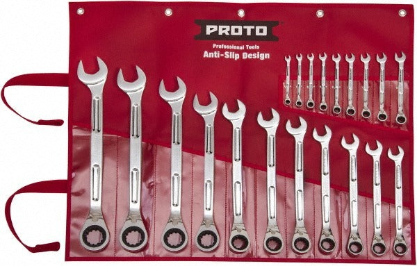 PROTO Proto JSCVM-20SB 20-piece Metric Ratcheting Wrench Set