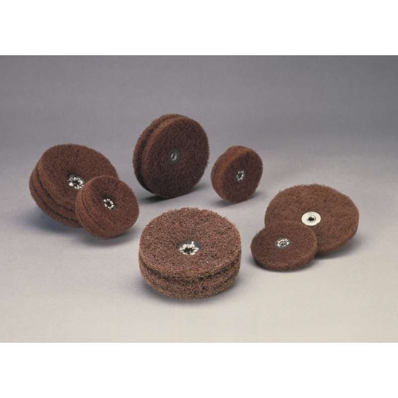 3M 3M 7010368701 Standard Abrasives Buff and Blend Circle Buff GP 724296 (5 in x 3 Ply x 1/4-20 A MED, 25 ea/Case)