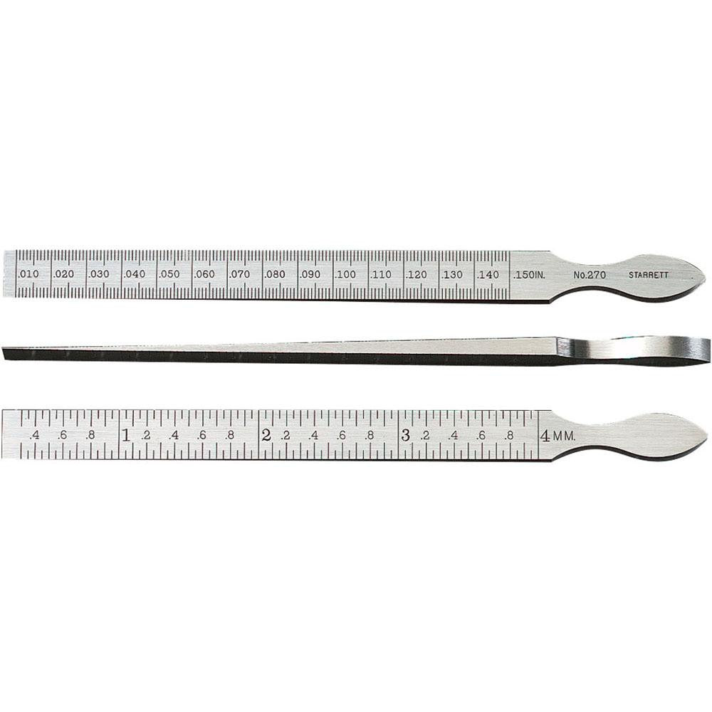 STARRETT Starrett 51292 Taper Gage 0.01 to 0.15 Inch Single Leaf