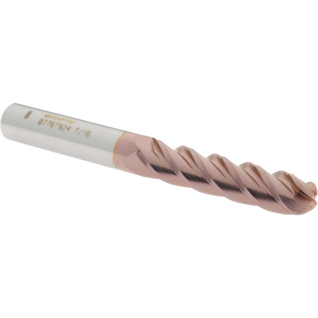 ACCUPRO Accupro 12184878 Ball End Mill 0.4375 in 4 Flute Carbide