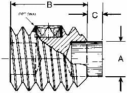 VALUE COLLECTION Value Collection NT-3816-500-SS Set Screw 3/8-16x1/2