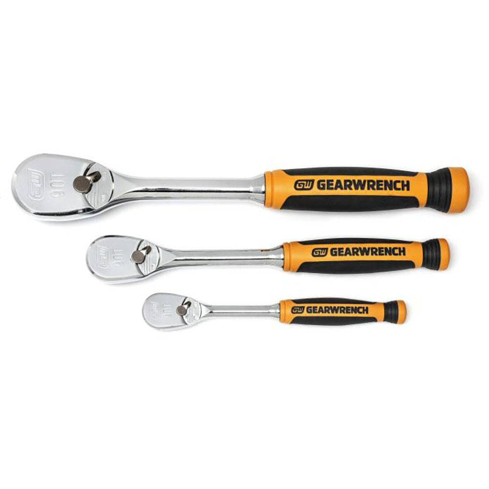 GEARWRENCH Gearwrench 81207T 3-piece Ratchet Set 1/4 3/8 1/2 in Drive