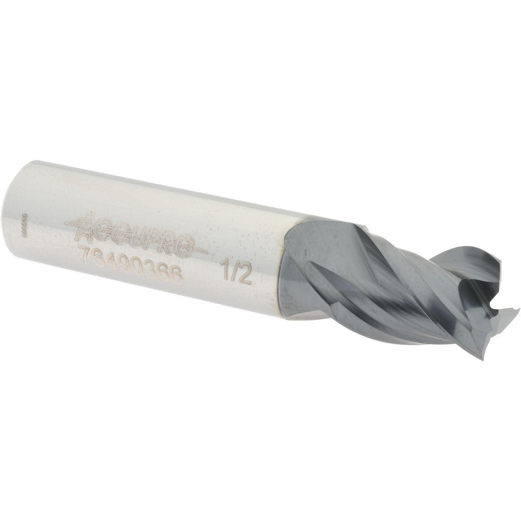 ACCUPRO Accupro 12179741 Square End Mill 1/2 in 3 Flute Carbide Altin