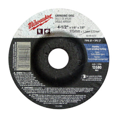 Milwaukee 49-94-4580 Type 27 Grinding Wheel 4-1/2 in x 1/4 in x 7/8 in