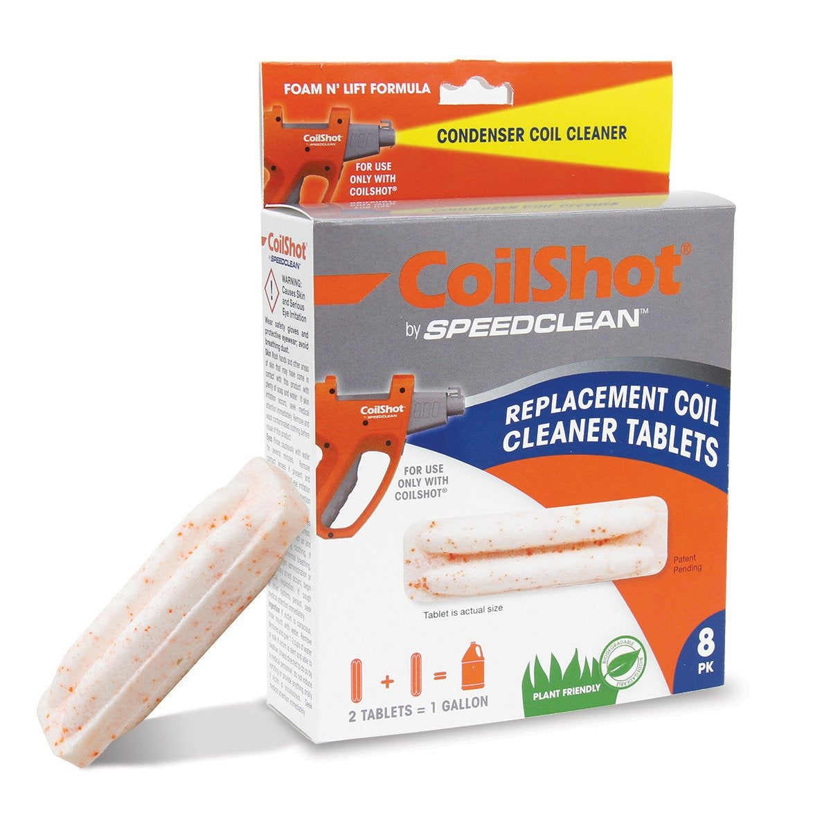 SPEEDCLEAN Speedclean SC-CS-TABS CoilShot Condenser Coil Cleaner Tablet 8/Pack