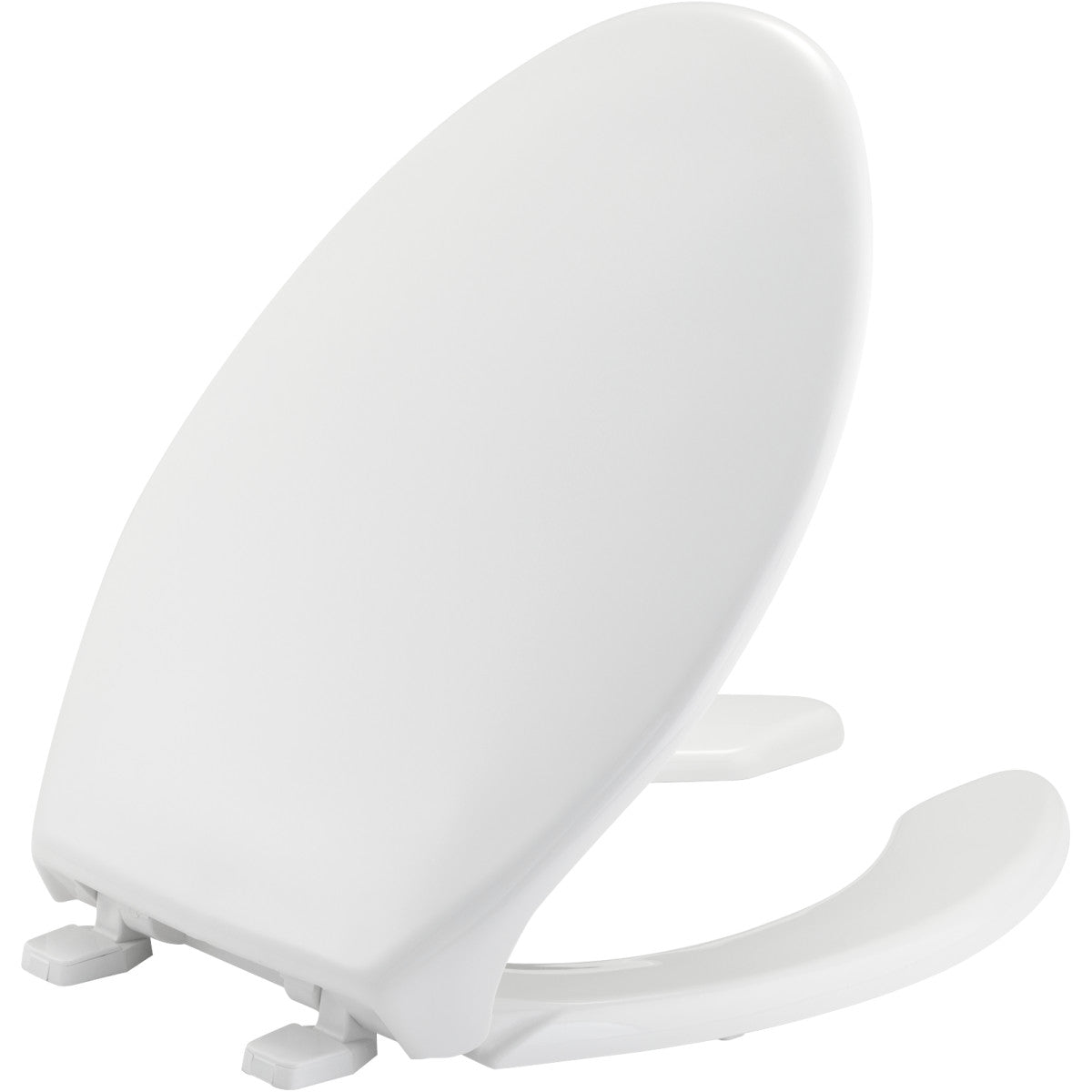 Bemis 1950000 Elongated Open Front Toilet Seat with Cover Plastic 1 Pack Elongated