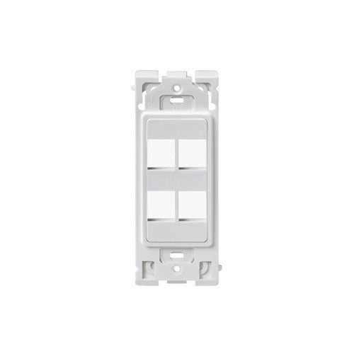 LEVITON Leviton Telcom RE640-WW4 4 Port Renu Insert