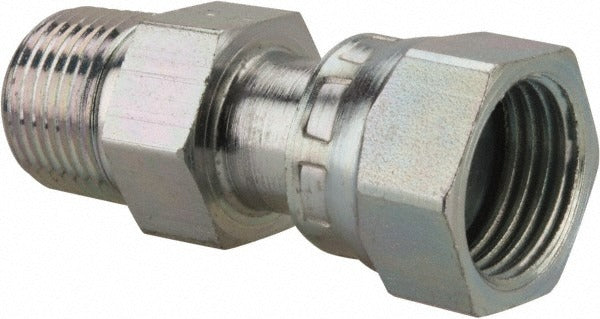PARKER Parker 6-6 F6L-S Swivel Connector 3/8-18 Nptf Orfs Steel