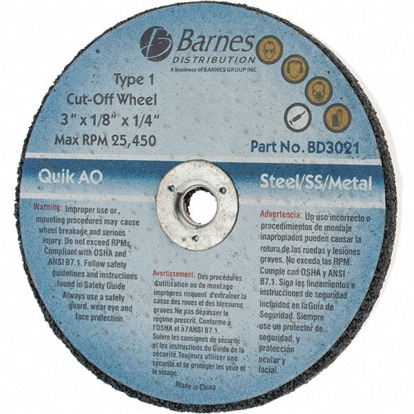 VALUE COLLECTION Value Collection BD3021 Cut-off Wheel 3 in 36 Grit