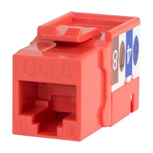 WIREPATH Wirepath WP-CAT6-RJ45-RE Cat 6 RJ45 Keystone Insert Red