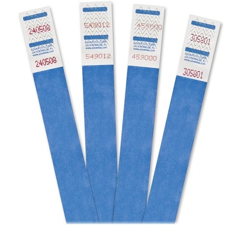 ADVANTUS Advantus Corp. AVT75513 Tyvek Wrist Bands Blue 500 Pack