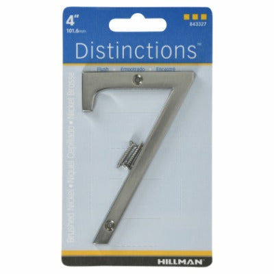 HILLMAN Hillman Fasteners 843327 Flush Mount House Number 7 Nickel