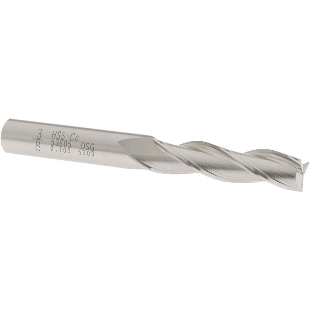 OSG Osg 5360500 Square End Mill 3/8 in 3 Flute Cobalt Long