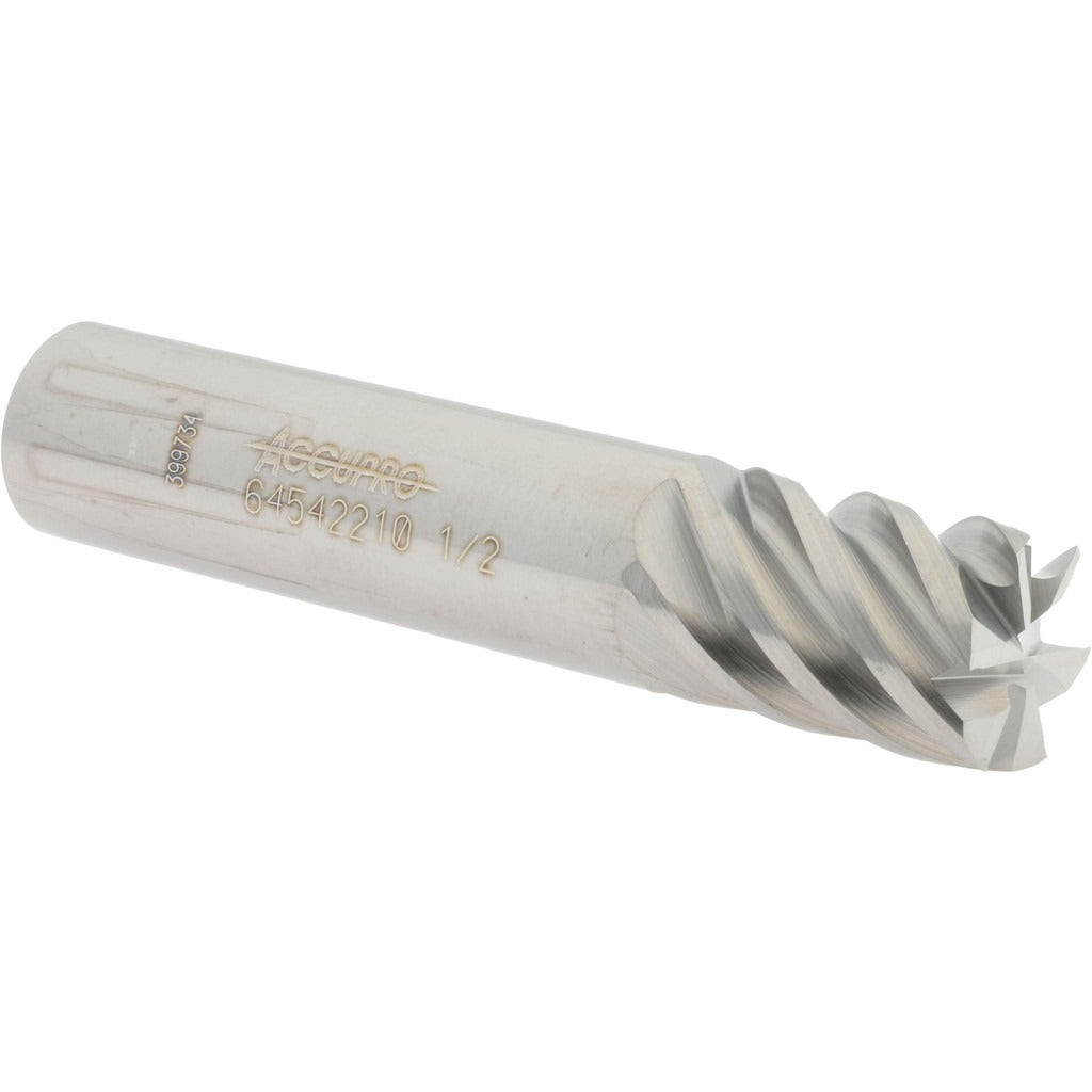 ACCUPRO Accupro 12177421 Square End Mill 1/2 in 6 Flute Solid Carbide