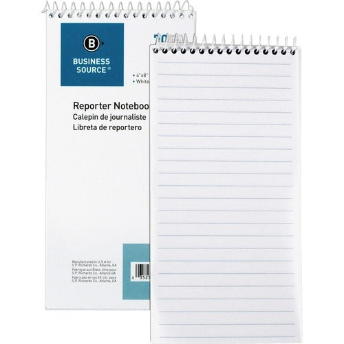 BUSINESS SOURCE Business Source BSN10972 Reporter Notebook 4x8 in 12 Pack